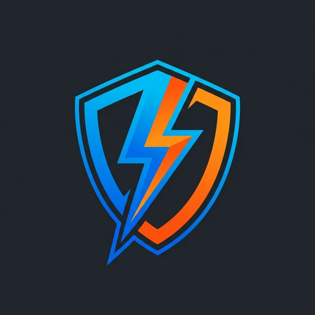 Gaming esports shield lovart logo generated by Lovart AI