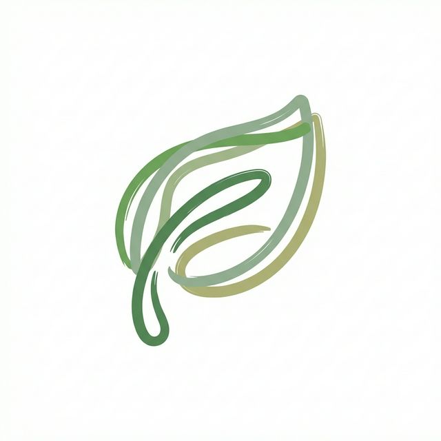 Organic leaf nature lovart logo generated by Lovart AI