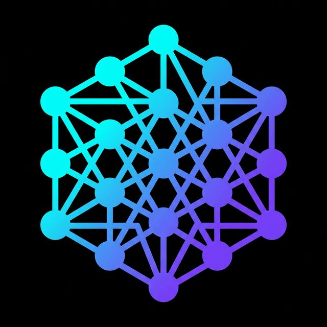 Minimalist tech startup lovart logo with neon cyan gradient generated by Lovart AI