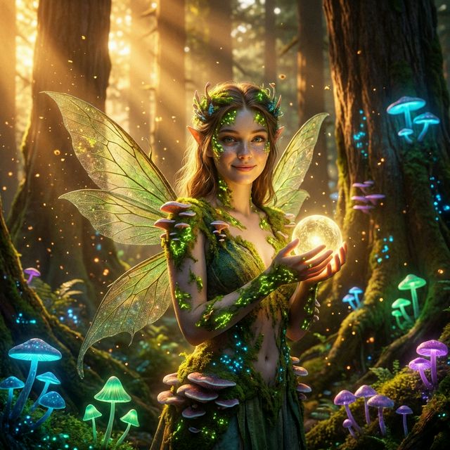 Lovart Nano Banana AI generated: Fantasy Portrait